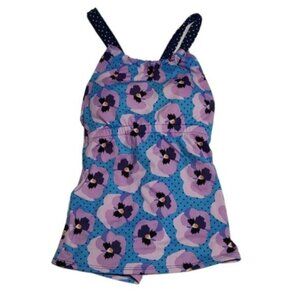 Lime Ricki Pansy Floral Tankini Top XS